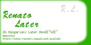 renato later business card